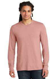District Perfect Tri Long Sleeve Tee DM132 (Color: Blush Frost, size: M)