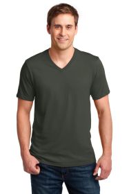 Anvil 100% Combed Ring Spun Cotton V-Neck T-Shirt 982 (Color: City Green, size: S)