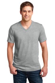 Anvil 100% Combed Ring Spun Cotton V-Neck T-Shirt 982 (Color: Heather Grey, size: 3XL)