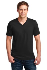 Anvil 100% Combed Ring Spun Cotton V-Neck T-Shirt 982 (Color: Black, size: M)